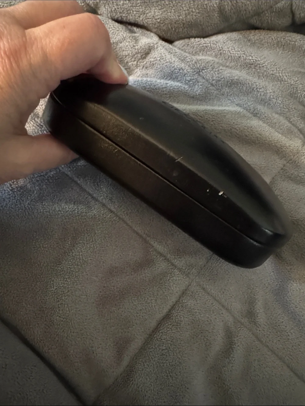 Coach Black Hard Glasses Case with Embossed Logo